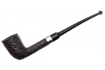 Peterson Speciallity Rusticated Nickel Mounted Dublin fishtail pipa